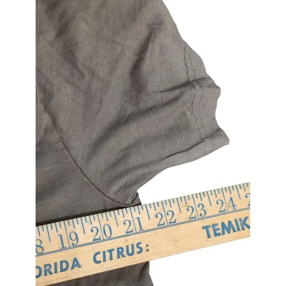 American Apparel‎ Men's Size Large T-Shirt Brown Cotton Crew Neck - Picture 4 of 5